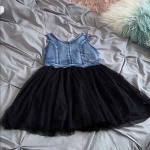 Girls GUESS denim and tulle dress size 14